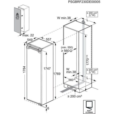 AEG 274L A+++ Series 9000 Coolmatic egyajtós beépíthető hűtőszekrény TK9ZS181DC-41%!