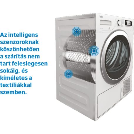 BEKO 7 KG A++ OptiSense hőszivattyús szárítógép DF-7412PA-25%!