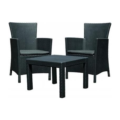 ALLIBERT Rosario balcony műrattan kerti bútor szett szürke -20%!!!