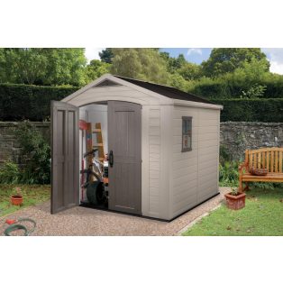 Curver Factor 8x8 kerti ház, beige-taupe színben 