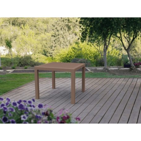 KETER Melody Quartet műrattan kerti asztal whiskey barna-15%!!!