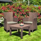 ALLIBERT Rosario balcony műrattan kerti bútor szett cappuccino -20%!!!