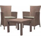 ALLIBERT Rosario balcony műrattan kerti bútor szett cappuccino -20%!!!