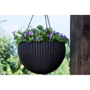   KETER Hanging sphere planter műrattan függő virágtartó -18%!!!