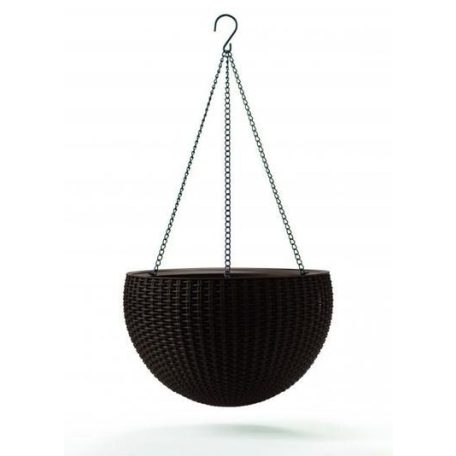 KETER Hanging sphere planter műrattan függő virágtartó -18%!!!