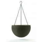 KETER Hanging sphere planter műrattan függő virágtartó -18%!!!