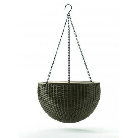KETER Hanging sphere planter műrattan függő virágtartó -18%!!!