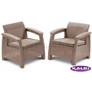 ALLIBERT Corfu duo fotel szett cappuccino -20%!!!