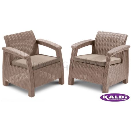 ALLIBERT Corfu duo fotel szett cappuccino -20%!!!