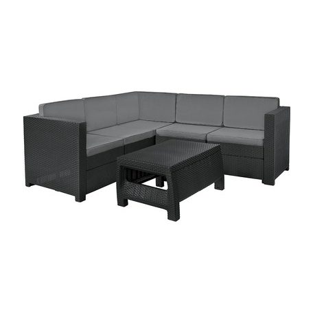 KETER Provance / Provence műrattan kerti bútor szett szürke (antracit) -15%!!!