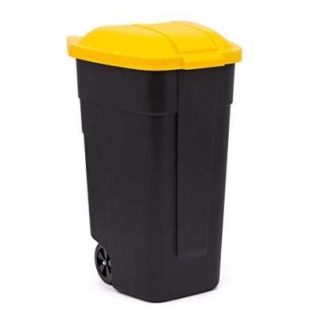   Curver Refuse Bin görgős szemetes 110 L fekete-sárga -20%!!