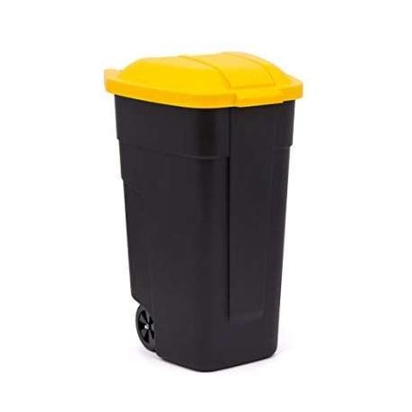 Curver Refuse Bin görgős szemetes 110 L fekete-sárga -20%!!