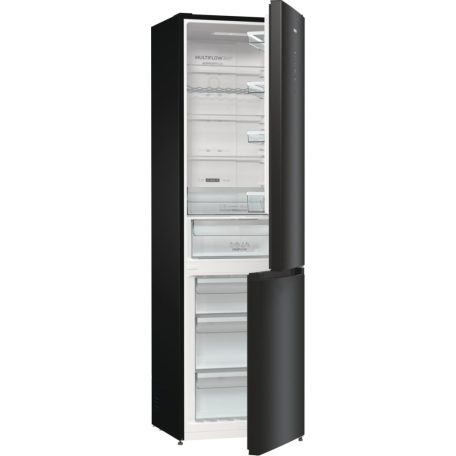 Gorenje NRK620B61BX4OT A+++-20% 331L, NoFrost, Inverteres kombinált hűtőszekrény FEKETE-27%!