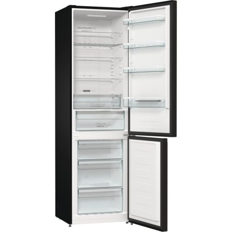 Gorenje NRK620B61BX4OT A+++-20% 331L, NoFrost, Inverteres kombinált hűtőszekrény FEKETE-27%!