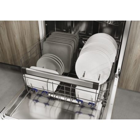 Haier 16 ter. A+++-20% Inverteres, WiFi, Felső evőeszköz tálcás teljesen beépíthető mosogatógép XIB 6B2S3FS-32%!