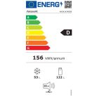 Hanseatic A+++ 175L kombinált hűtőszekrény FEKETE HKGK14349DB-23%!