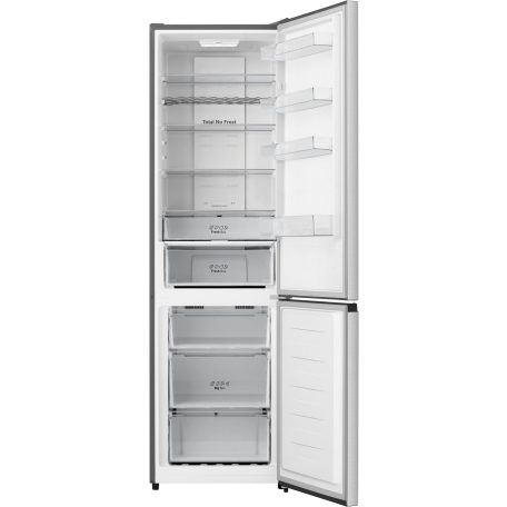 Hanseatic 336L A+++-20%, Total NoFrost kombinált hűtőszekrény INOX HKGKB20060BNFI-25%!