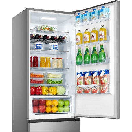Hanseatic 336L A+++-20%, Total NoFrost kombinált hűtőszekrény INOX HKGKB20060BNFI-25%!