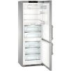   Liebherr 393L A+++, NoFrost, BluePerformance 70 cm széles kombinált hűtőszekrény INOX CBNes 5775-37%!