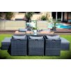   LUX Prime Bora "XL" bézs műrattan 10 személyes étkező garnitúra-20%!
