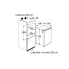 PKM 118L, A++ egyajtós beépíthető hűtőszekrény KS120.4A++EB-20%!