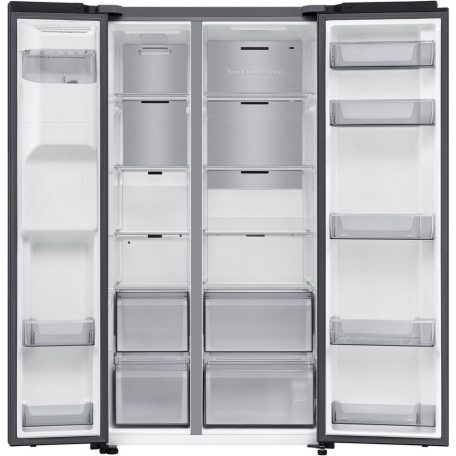 Samsung 634L A+++-20%, AI, NoFrost, Wifi, Inverteres víz és jégadagolós amerikai hűtőszekrény RS70F66KBFEF FEKETE-31%!