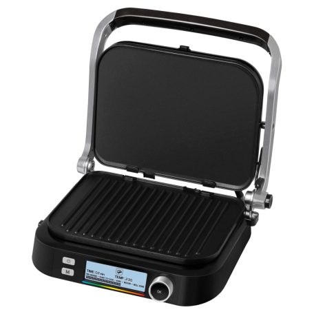 Sencor SBG 6238BK Intelligens kontaktgrill, Tapadásgátló felület, Csepegtető tálca, 2100W, Fekete-32%!!