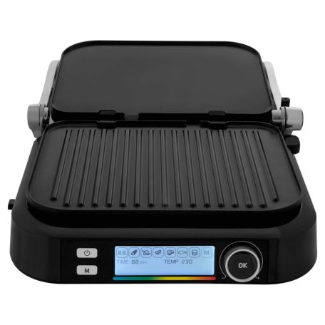 Sencor SBG 6238BK Intelligens kontaktgrill, Tapadásgátló felület, Csepegtető tálca, 2100W, Fekete-32%!!