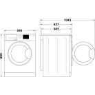 Whirlpool Bauknecht 8 KG A+++ Inverteres elöltöltős mosógép Super Eco 845A-32%!