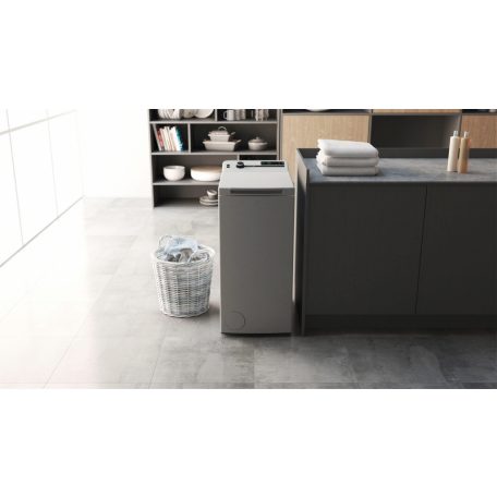 Whirlpool Bauknecht 6,5 A+++-10%, ZEN motoros felültöltős mosógép INOX WMT Silver 6513 D4-30%!