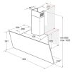   Whirlpool Privileg döntött páraelszívó 80 cm fekete DGHVP 83 LT K1 -36%!