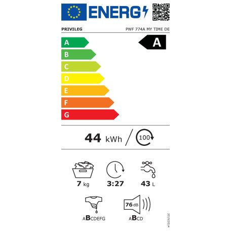 Whirlpool Privileg 7 KG A+++-30% Inverteres, Gőzfunkciós, keskeny elöltöltős mosógép  PWF 774A MY TIME DE-25%!