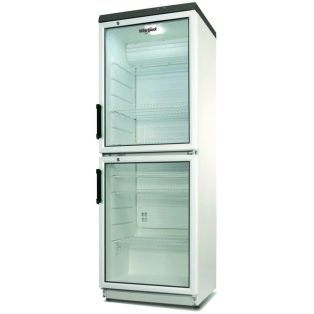   Whirlpool ADN 230/2 Üvegajtós hűtőszekrény, 350 l, 2 ajtós, fehér