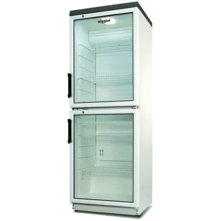 Whirlpool ADN 230/2 Üvegajtós hűtőszekrény, 350 l, 2 ajtós, fehér