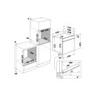 Whirlpool 71L, A+, hőlégkeveréses beépíthető sütő FEKETE OAS KC8V1 BLG-25%!