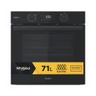 Whirlpool 71L, A+, Pirolítikus, hőlégkeveréses beépíthető sütő FEKETE OMSR58RU1SB-25%!