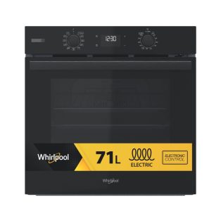   Whirlpool 71L, A+, Pirolítikus, hőlégkeveréses beépíthető sütő FEKETE OMSR58RU1SB-25%!