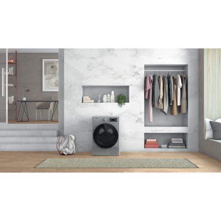 Whirlpool 9 KG A++ Energiaosztályú, 6. Érzék, 3Dry, FreshCare+ hőszivattyús szárítógép INOX W7 D93SB EE-27%!