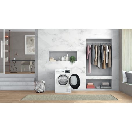 Whirlpool 9 KG, A+++, 6. érzékes, Inverteres, MAGYAR NYELVŰ hőszivattyús szárítógép W7 D94WB EE-30%!