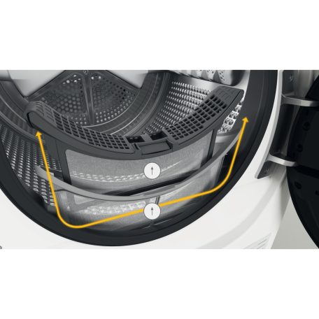 Whirlpool 9 KG, A+++, 6. érzékes, Inverteres, MAGYAR NYELVŰ hőszivattyús szárítógép W7 D94WB EE-30%!