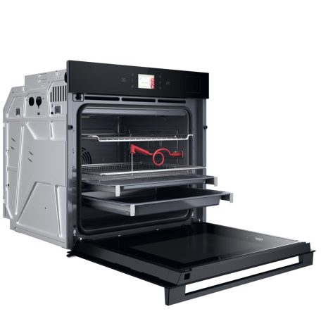 Whirlpool 73L, A+, Pirolítikus, Gőzfunkciós, WiFi, 6. érzék, Magyar nyelvű beépíthető sütő FEKETE WOI9A8FPT2SBA-25%!
