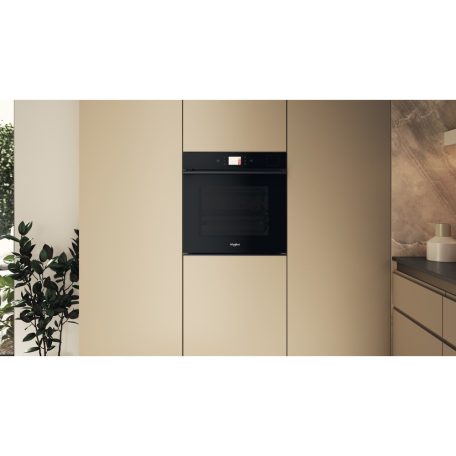 Whirlpool 73L, A+, Pirolítikus, Gőzfunkciós, WiFi, 6. érzék, Magyar nyelvű beépíthető sütő FEKETE WOI9A8FPT2SBA-25%!