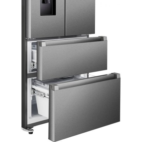 Hanseatic A++ 485L NoFrost franciaajtós vízadagolós amerikai hűtőszekrény  INOX HFD20070CWDI-24%!!